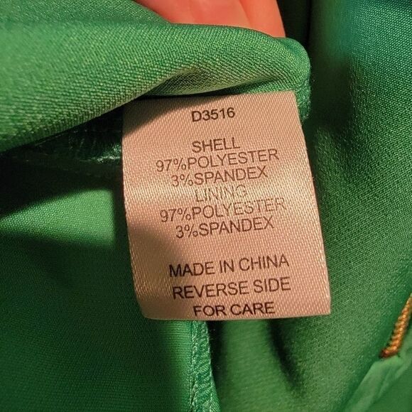 Alexia Admor Karin Trumpet Dress Green 1x NWOT - Picture 5 of 6